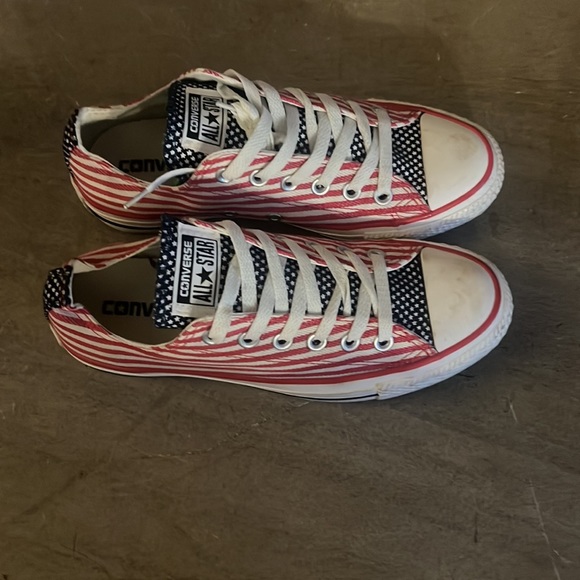 American Flag Converse All Star Chuck Taylors 7 - Picture 3 of 4